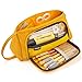 EASTHILL Big Capacity Pencil Case Large Pencil Pen Pouch Bag Box High Storage Case Middle School College Office Organizer for Student Teens Girls Adults -Yellow