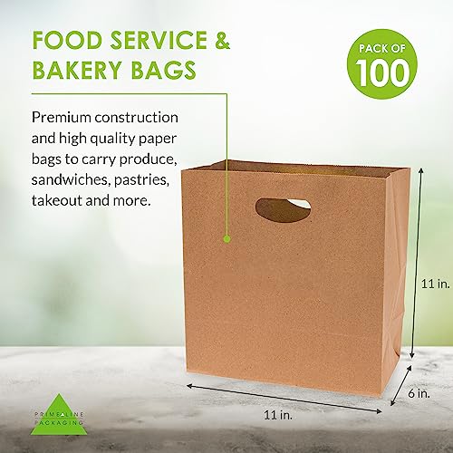 Prime Line Packaging 850047861566 Brown Paper Bags With Handles thumb #3