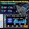 PLZ 7 Wireless Double Din Car Stereo Apple Carplay Radio Screen for Car Audio Receivers, Bluetooth 5.3 Car Play Android Auto Touchscreen, 240W 4.2 CHN 2 Subwoofers Outputs, Backup Camera, SWC, FM/AM