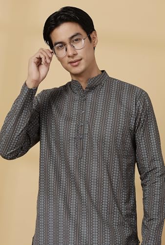 Image of Majestic Man Men's Cotton Regular Fit Casual Kurta