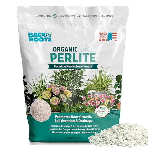 Back to The Roots 100% Organic Perlite | Made in The USA | Premium Nutrition for Indoor and Outdoor Plants