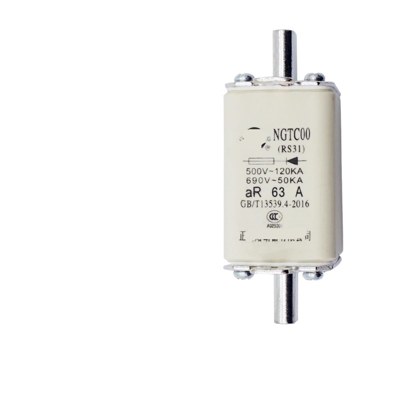 NGTC00 RS31 aR schnelle Sicherung 500V/690V 10A, 16A, 20A, 25A, 32A, 40A, 50A, 63A, 80A, 100A, 125A, 160A, 200A(63A)