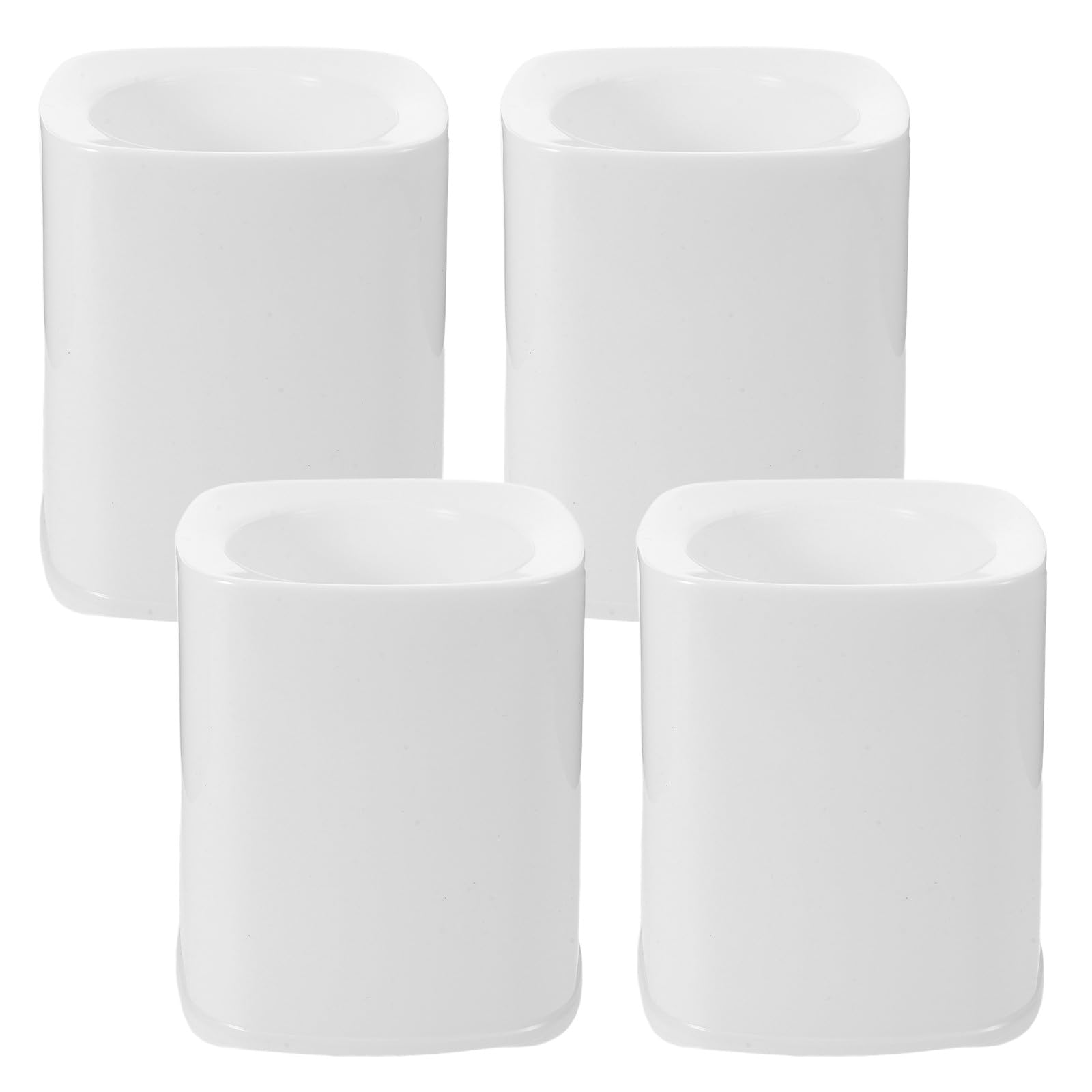 Porte-Brosse WC gobelet carré plastique blanc nettoyage efficace