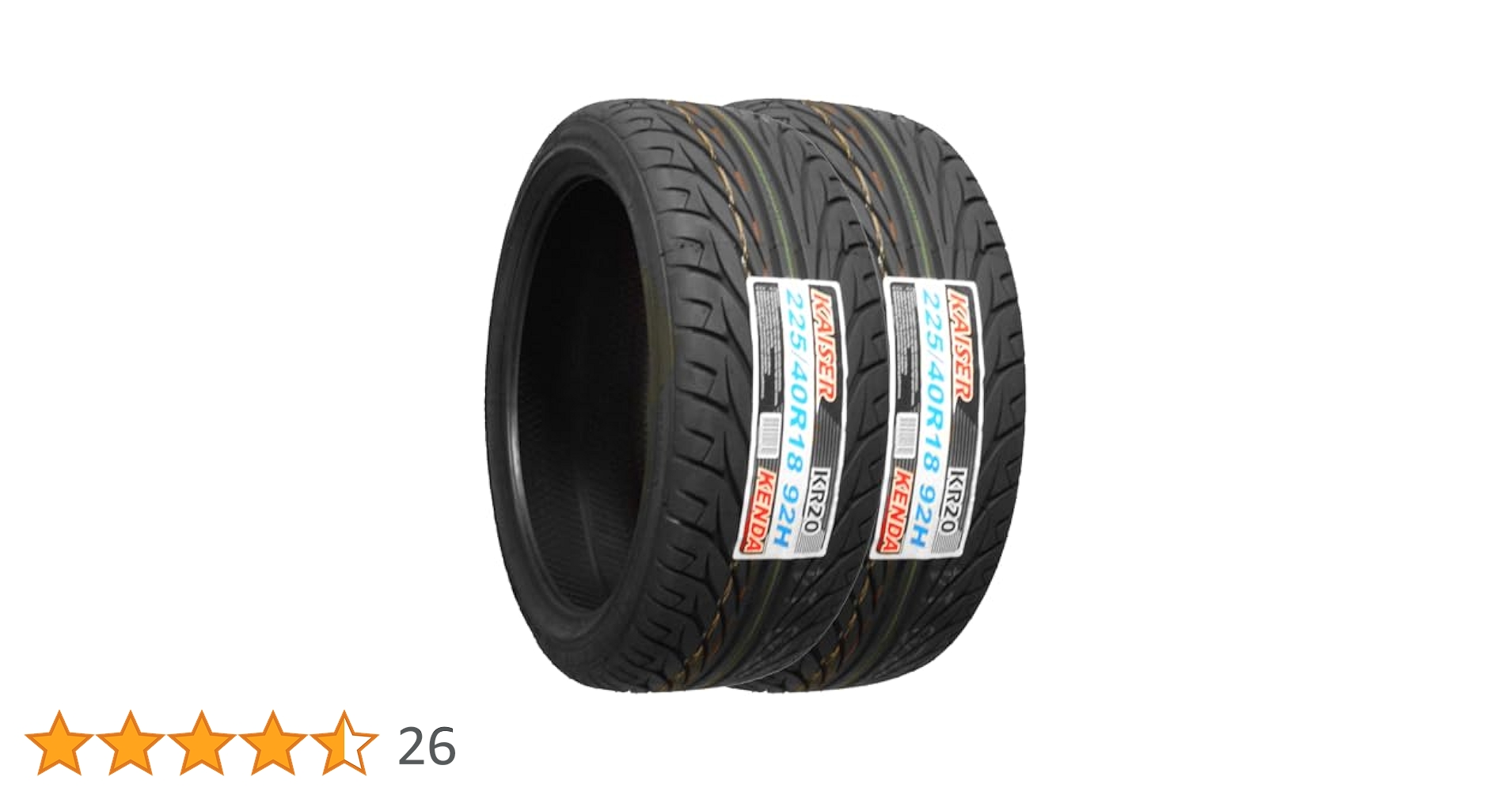 手渡し希望 KENDA KAISER 225/40R18 2本2025年8週製造 KAISER（KENDA） 225/40R18 2本セット 2025年製造 新品サマー
