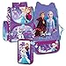 Produktbild Frozen Eiskönigin Schulranzen Tornister Schulrucksack Schultasche Set 4 Teilig Inkl. Sticker Von Kids4shop Federmappe Turnbeutel