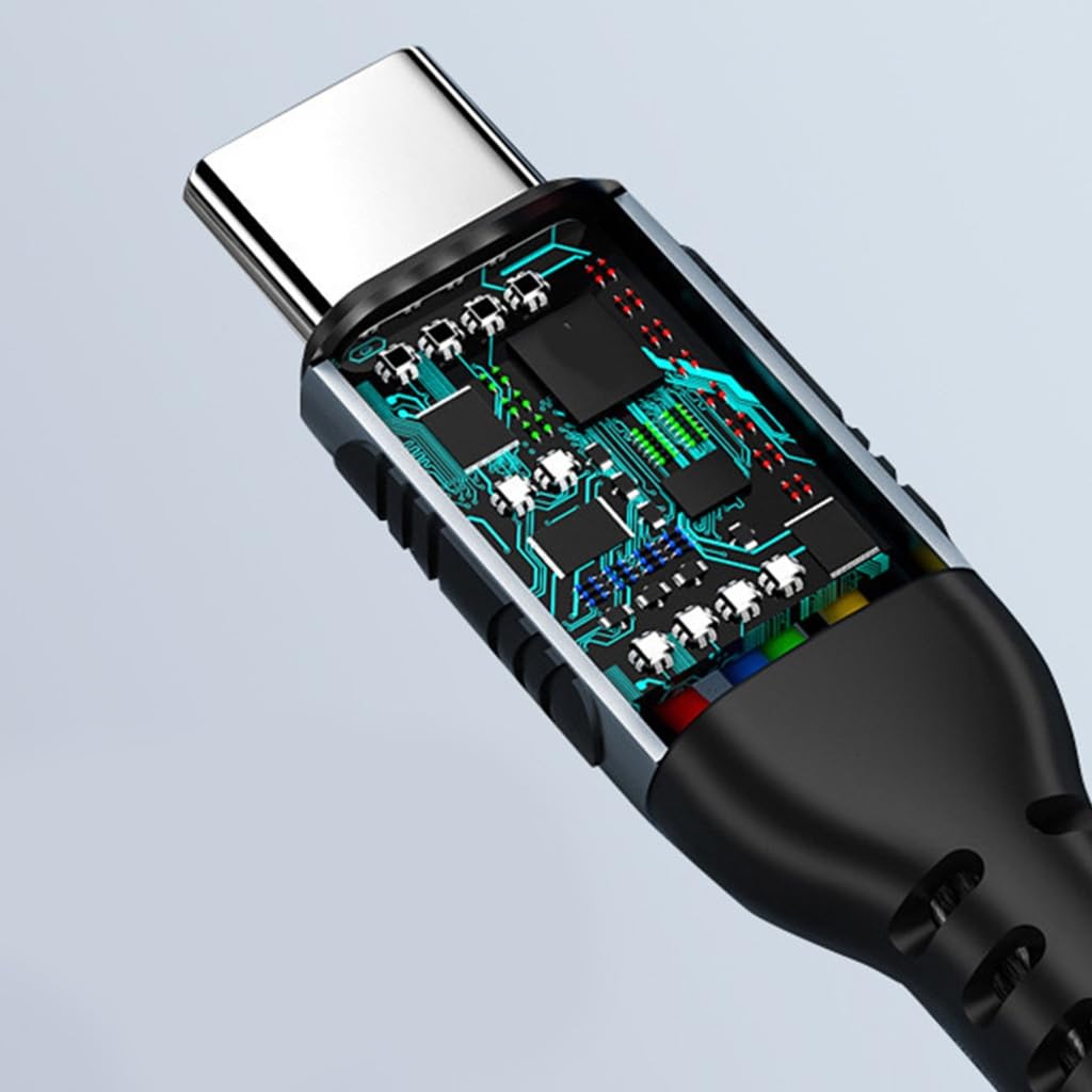 Kabel do ładowania USB C na USB C, przewód 100 W z e-markerem do szybkiego dostarczania energii