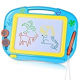 ❤【2 Stampers】 Das Spiel mit unserem bunten Doodle-Reißbrett kann die Begeisterung deiner Kinder zum Schreiben, Zeichnen und Phantasie inspirieren. Dieses Board mit 2 Snap fit Form Stampfer und 1 Stift speziell entwickelt, um an Ort und Stelle zu bleiben