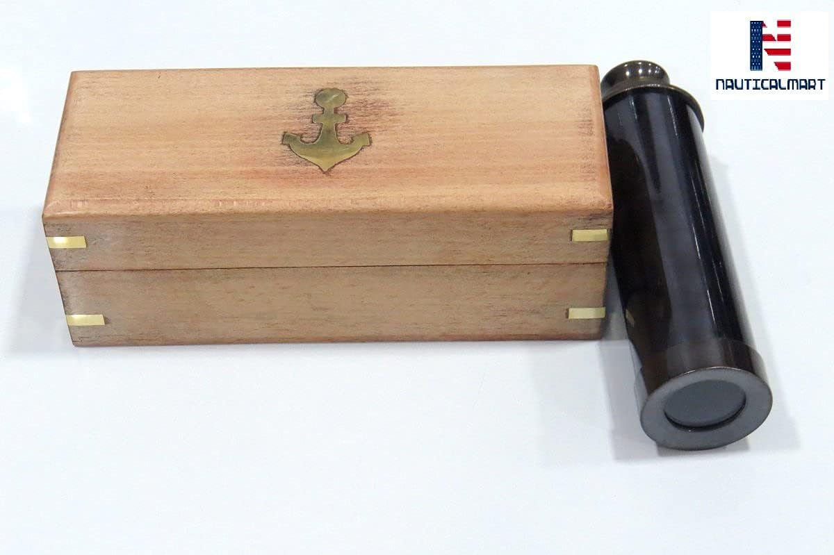 NauticalMart Brass Captains Spyglass Telescope Vintage Nautical