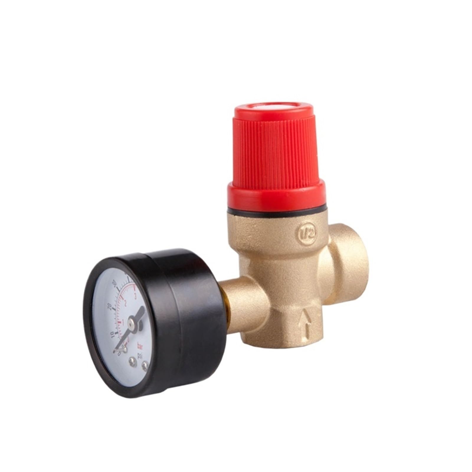 Valvola di sicurezza per scaldabagni in ottone DN15 1-9Bar | Valvola di sfiato con dado da 1/2" F(3Bar)