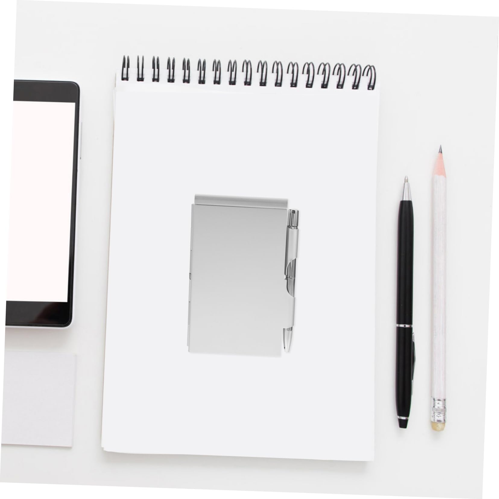 10stücke Pocket Notizbuch Mit Stift Notizblock Tragbares Und Notizbuch Für Büro Schule Und Alltag Schreiben Praktische Erinnerungen Silberfarben