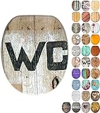 Sanilo WC Sitz ohne Absenkautomatik, viele schöne Holz Toilettendeckel zur Auswahl, hochwertige und stabile Qualität (Old Style)