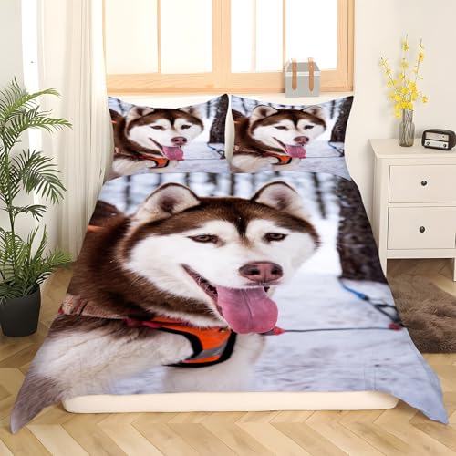 Housse de couette rauque en microfibre douce lit 90x190 - 3
