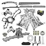 Blrack 9-4217S 1GR-FE Timing Chain Kit w/Actuator Oil & Water Pump, Timing Cover Fits for Toyota 4Runner 03-09, Tacoma 05-15, Tundra 2005-11, FJ Cruiser 07-08 4.0L V6 Only