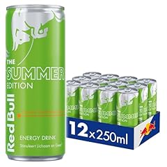 Red Bull Energy Drink Summer Edition, Curuba - 12 confezioni da 12 x 250 ml I Bevanda energetica al gusto fruttato estivo I Stimola Corpo e Mente
