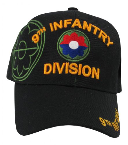 US Warriors U.S. Army 9th Infantry Division Baseball Hat One Size Black