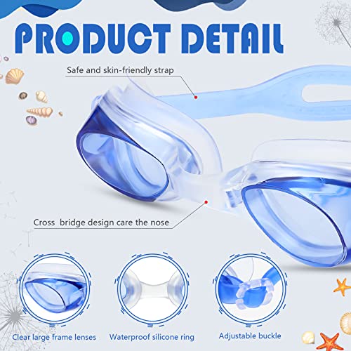 20 Pairs Unisex Kids Swim Goggles For Age 4-14 Children Swimming Goggles Anti Fog No Leaking Kids Goggles Bulk For Teens Boys Girls (Classic Style) #TOP2