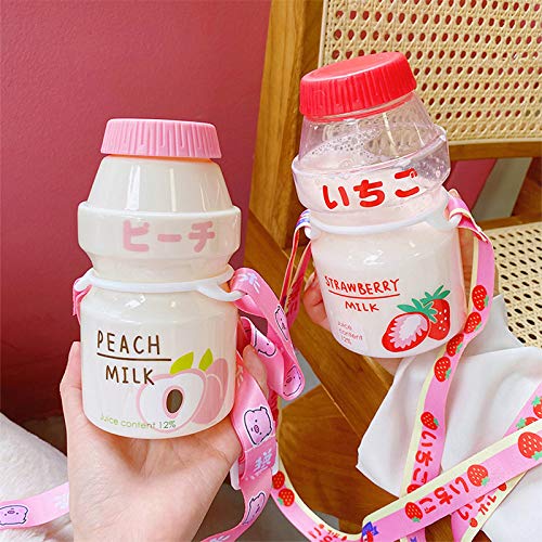 SLSNATFOUND Plastic Water Bottle Tour Drinking Bottle Yakult Shape Cute