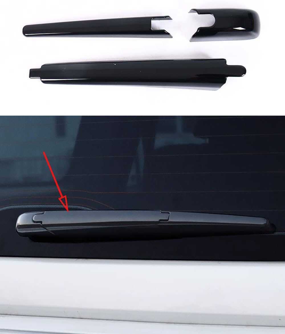 Car Accessories Fit for Toyota Land Cruiser Prado LC250 2024 2025 ABS Exterior Rear wiper blade decorative strip Cover Trim 3PCS set(Bright black)