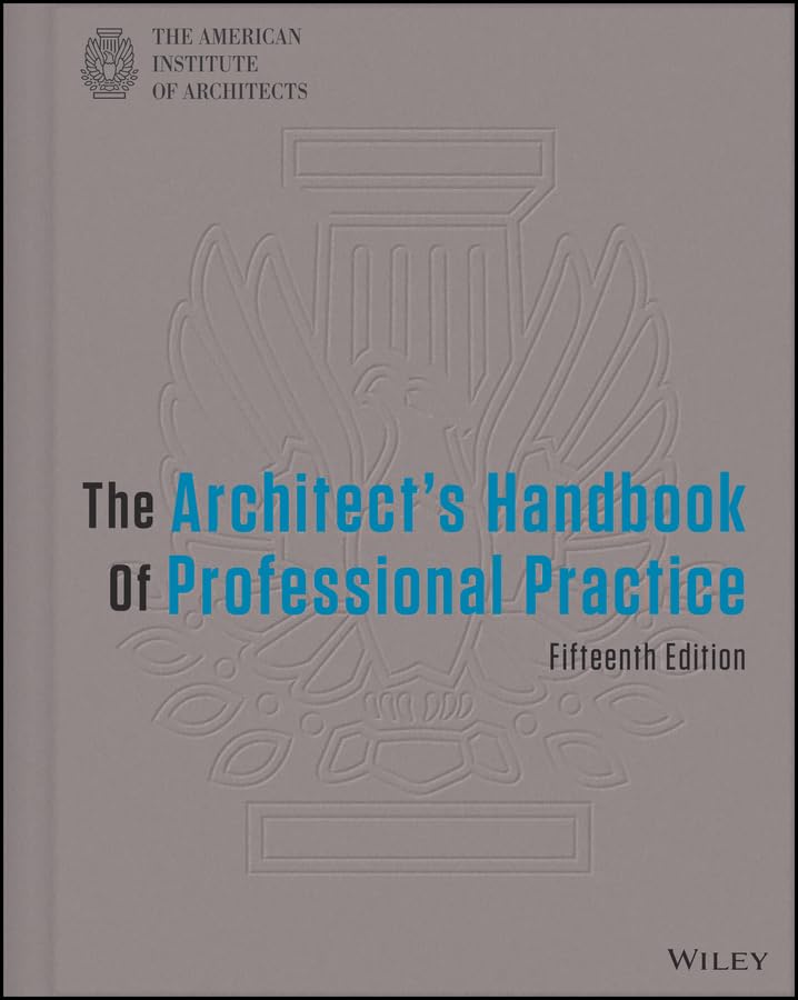 Architect's Handbook of Professional Practice manuel architecture anglais