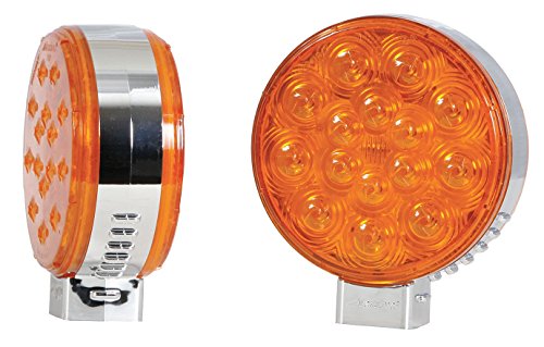 Maxxima M42341Y/Y Amber Double Faced Round LED