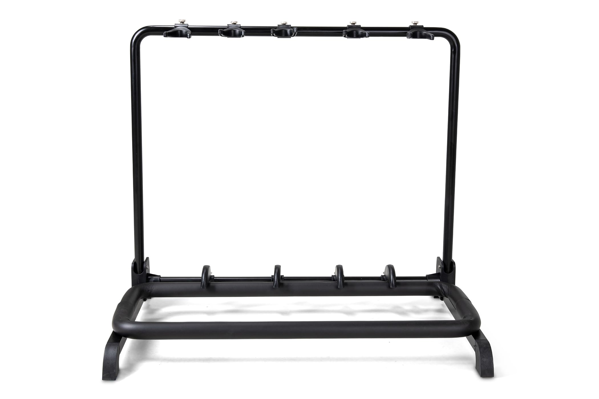 GEWA stojak na gitary Multi-stojak - na 5 instrumentów - regulowany - również do gitar Roundback, czarny, GS-105B