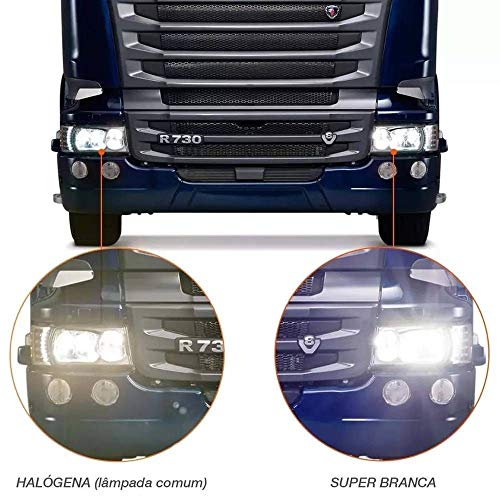 Multilaser Lâmpada Linha Pesada H3 24V 70W Super Branca Par - Au874