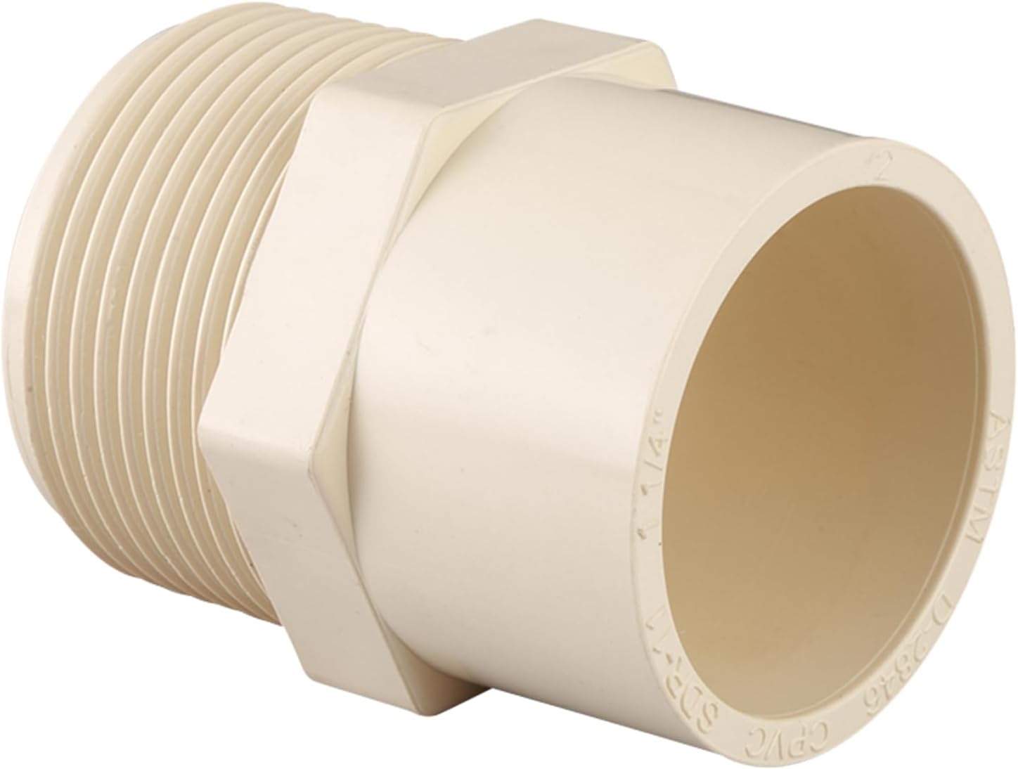 3/4" CTS CPVC Male Adapter Threaded Adaptor Coupling(MIPT x Socket) Beige (3/4 in.)