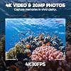 AKASO EK7000 Pro 4K30fps Action Camera with 64GB MicroSDXC U3 Memory Card Accessories Kit Bundle Ultra HD 131FT Waterproof Camera EIS WiFi Remote Control 5X Zoom Underwater Camera
