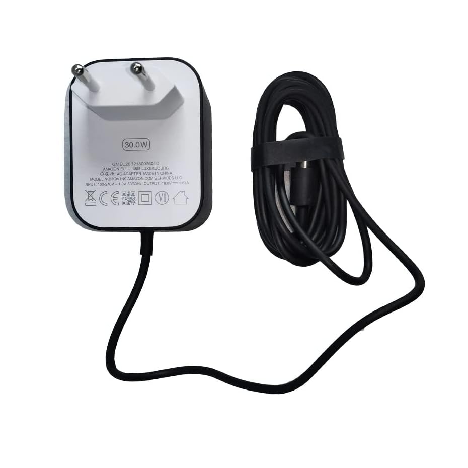 CARE CASE® Power Adapter 30W 18V for Amazon Echo Plus (2nd Gen), Echo 4th Gen and Echo Show 8(1st, 2nd Gen) Echo Show 8(CC-30V-ADP)