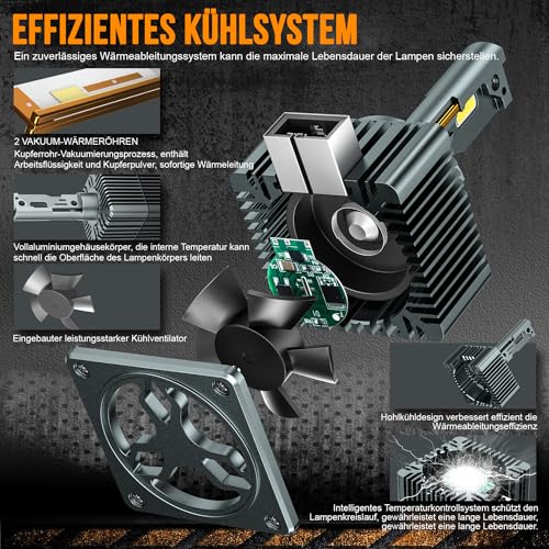 Stellar D1S Xenon Bulb 6000 K Diamond White - Pack of 2 - White Extra Bright, 2 Jahre Garantie Xenon Headlight Bulb