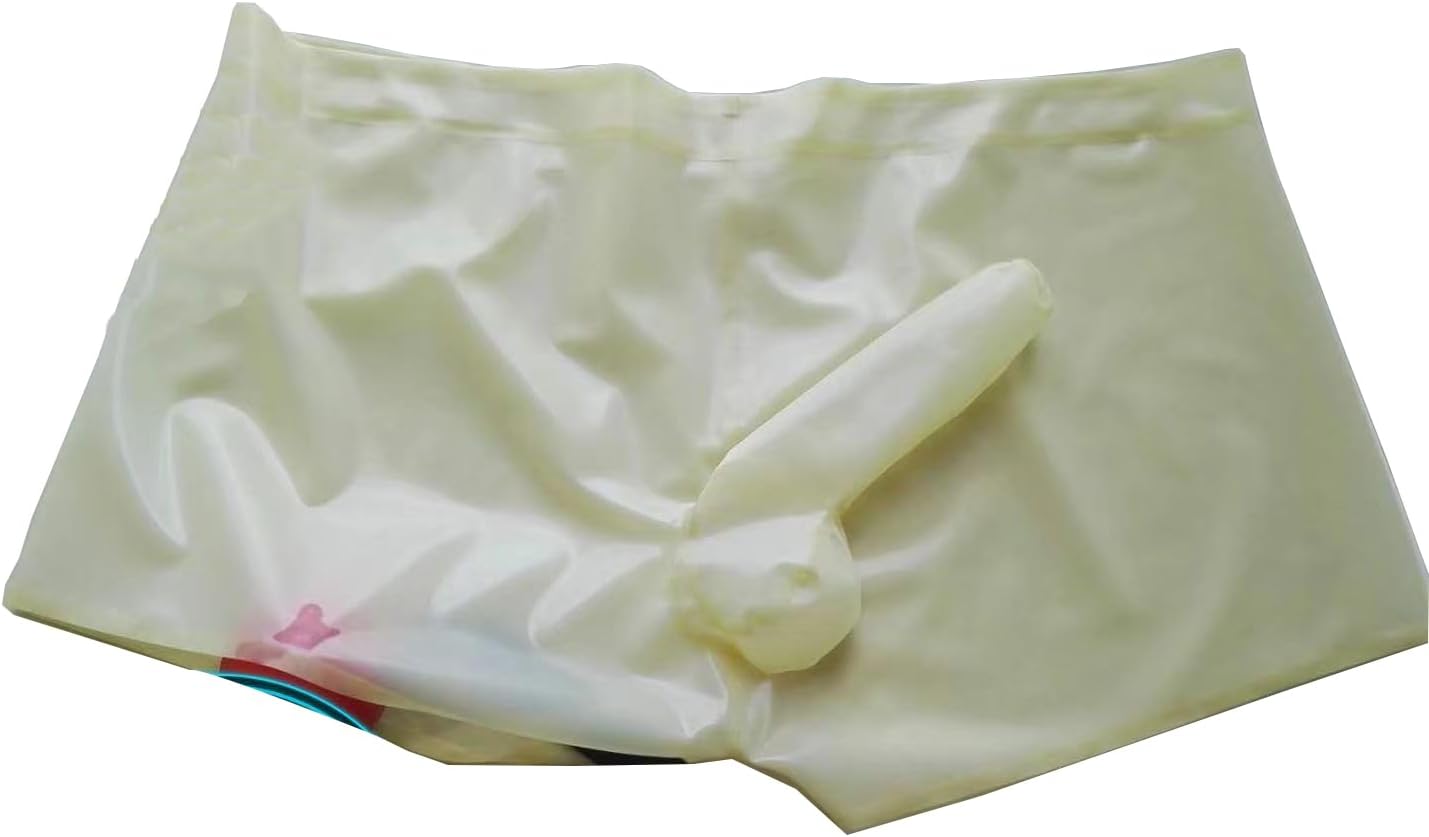 Men's transparent Latex Briefs Latex Shorts Panties Latex Underwear Latex Boxer Underpants