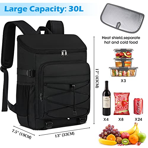 Zaino Viaggio 30L Borsa Moto Posteriore 30L Impermeabile - PVC Riflettente - Per Viaggi, Campeggio E Ciclismo Borsa Posteriore Moto 30l - Foto 2