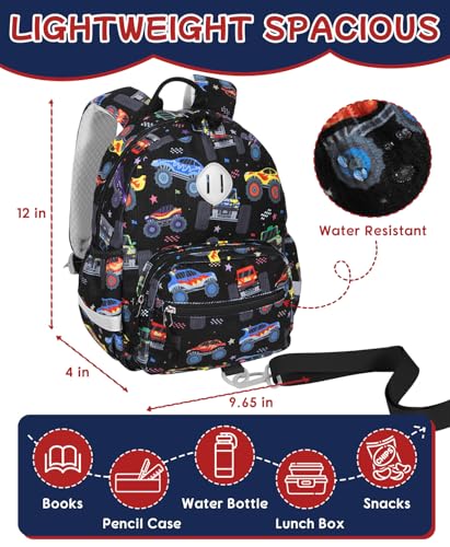 Image of Kids Backpack for Boys Girls Cute Kindergarten Daycare School Bag | Preschool Daycare Backpacks for Children Small Mini Lightweight 2-4 Kid Daily Bags with Reflective Straps