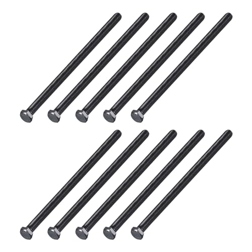 Image of METALLIXITY Hex Head Bolts (3 /8-16 x 6) 20Pcs, 304 Stainless Steel 18-8, Fully Threaded, External Hex Drive, Hex Head Screw Bolt, Black Oxide