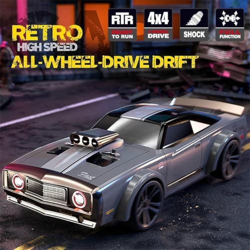 Image of Samtop Rc Drift Cars for Adults, 1 /16 Remote Control Car, 35Km /h High Speed Fast RC Car for Adults, 2.4GHz with 7 Modes LED Lights Racing RC Drifting Car, Multicolor