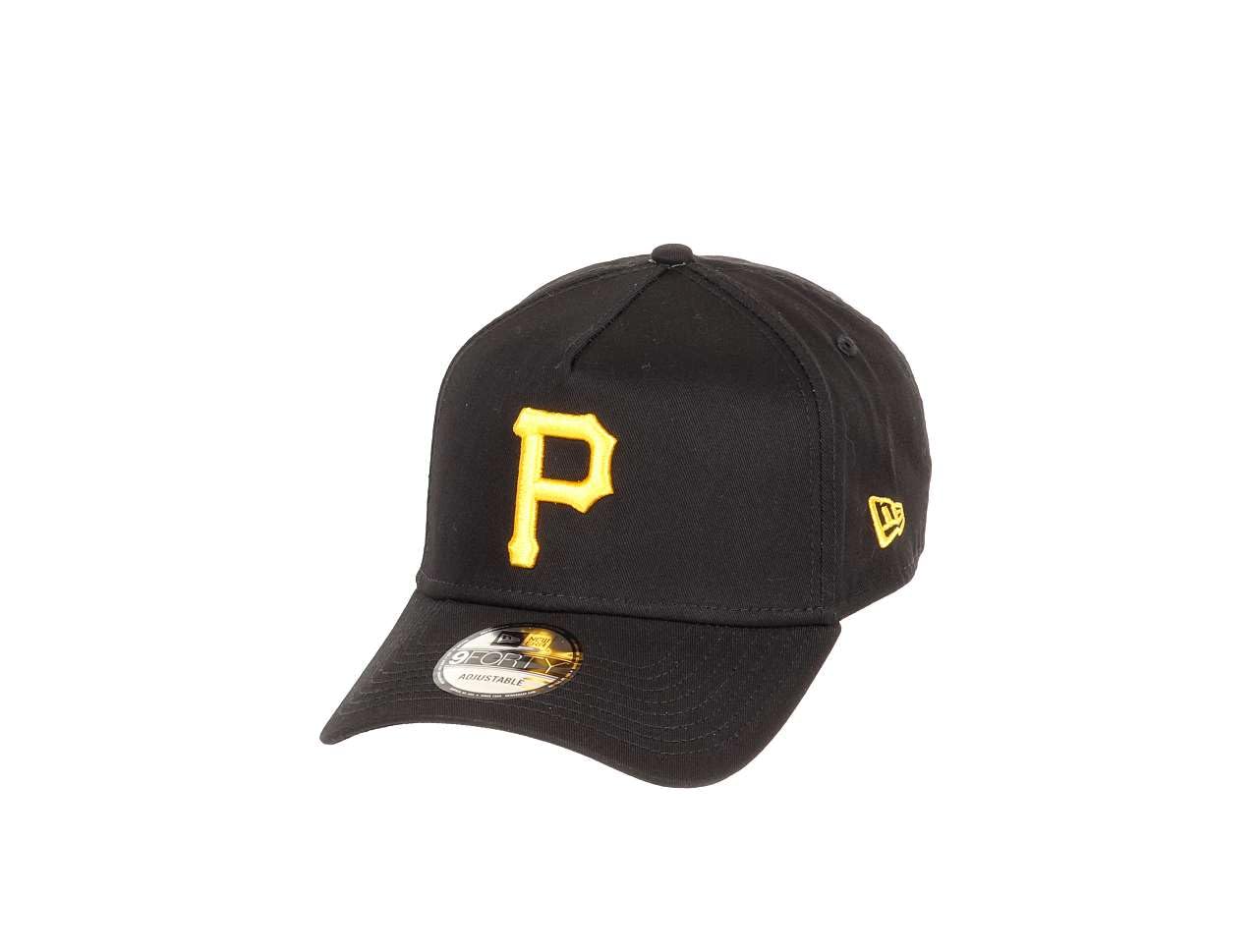New Era Pittsburgh Pirates MLB Black Coloured Team Logo Yellow 9Forty A-Frame Snapback Cap — image 1