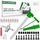 FullMayPro 38PCS Tire Valve Stem Core Quickly Replacement Tool Kit,Quick Change Tire Valve Tool Kit for...