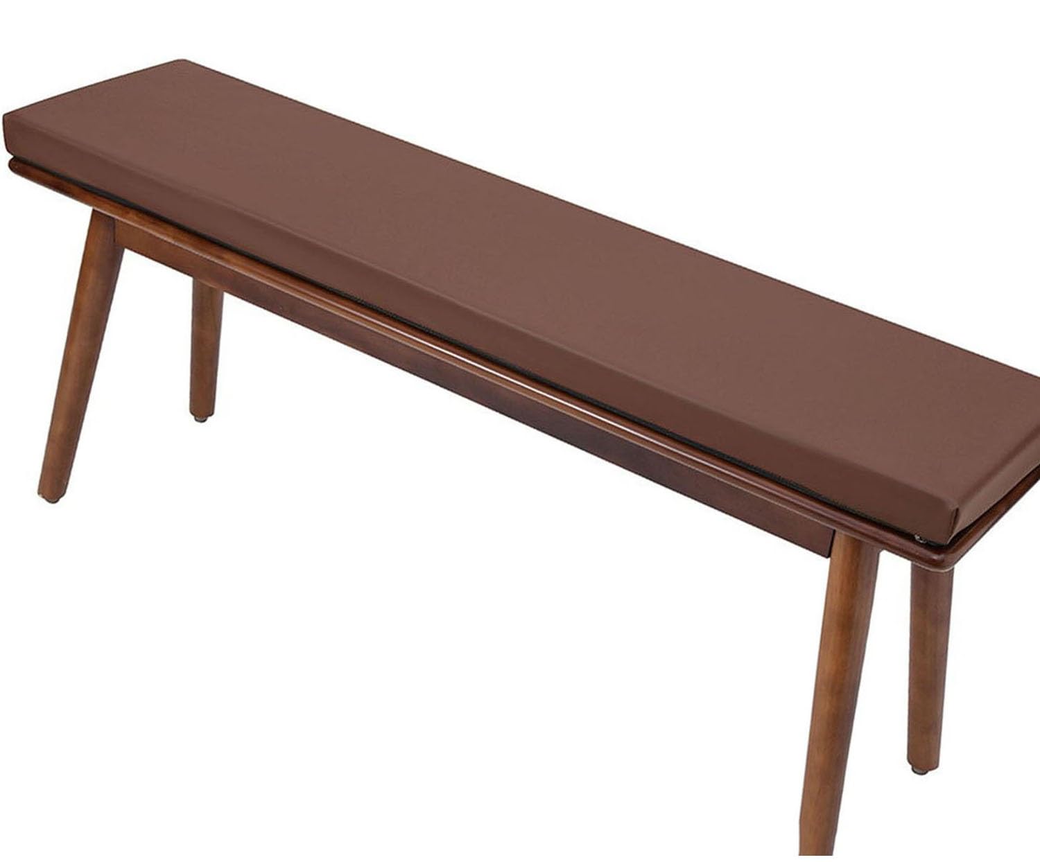 Coussin de banc imperméable 160x30x5 résistant aux UV couleur café