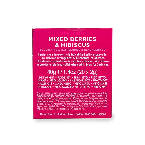 Ahmad Tea Mixed Berries 20 Bolsitas Té de Frutas, Mezcla de Frutas, 40 Gramos - Imagen 7