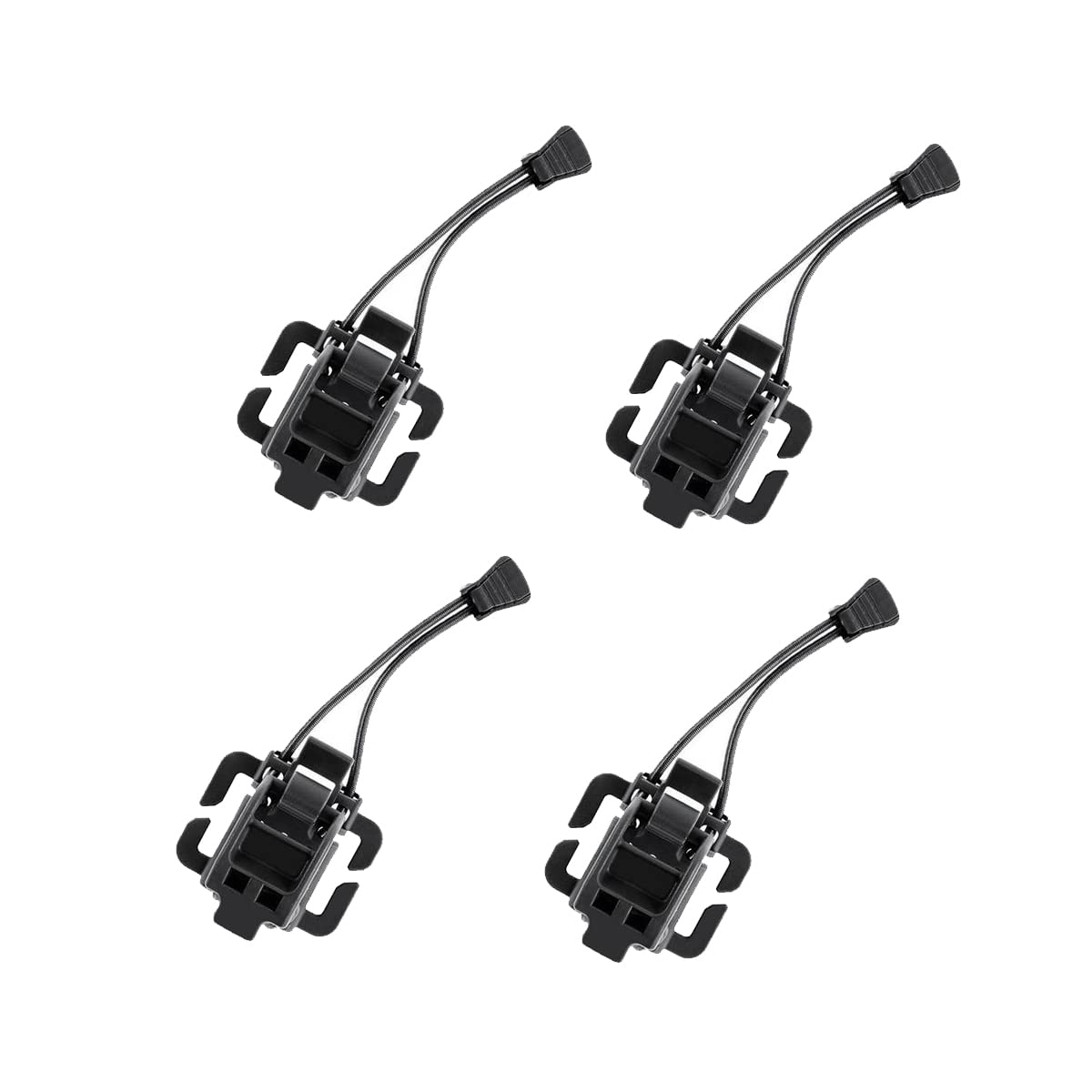 AZB4 Pieces Tactical Gear Molle Clips Molle Attachments Multifunction Hanging Buckle for Molle Backpack Molle Tactical Vest Molle Straps…