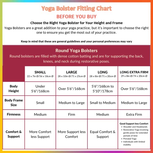 YOGAVNI Yoga Bolster Cylindrical Round - Image 3