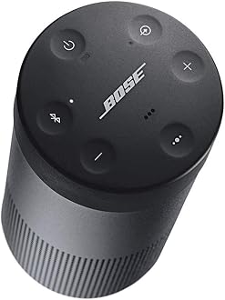 Bose The SoundLink Revolve, The Portable Bluetooth Speaker with 360 Wireless Surround Sound, Triple Black