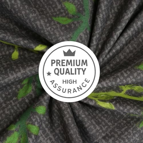 Image of Mafatlal Luxe Lilac 140 GSM Elegant Bedsheet with 2 Pillow Cover for Double Bed and Queen Size, 90x100 Inch - Black & Green, Premium Microfiber, Soft & Lightweight