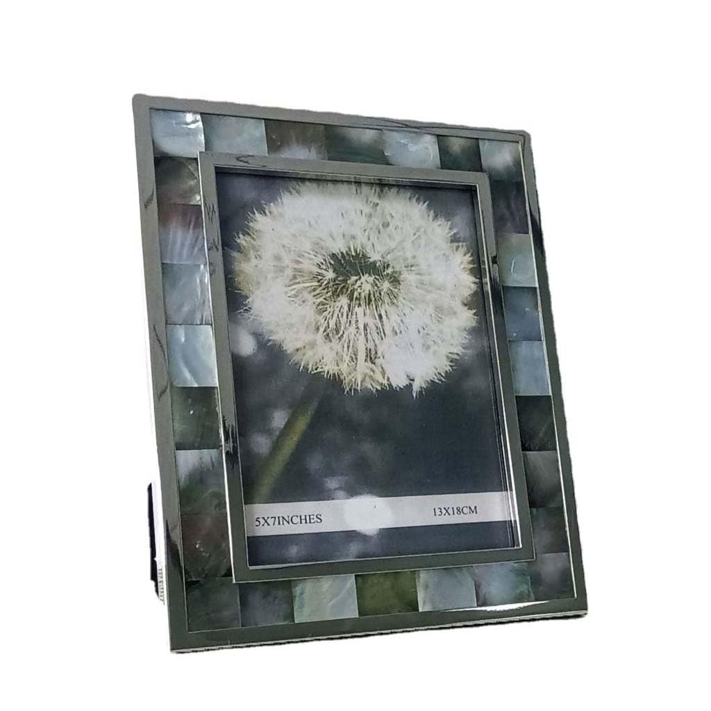 ZXWSTORE Metal Photo Frame, Home Decoration Embellishment, Silver Border