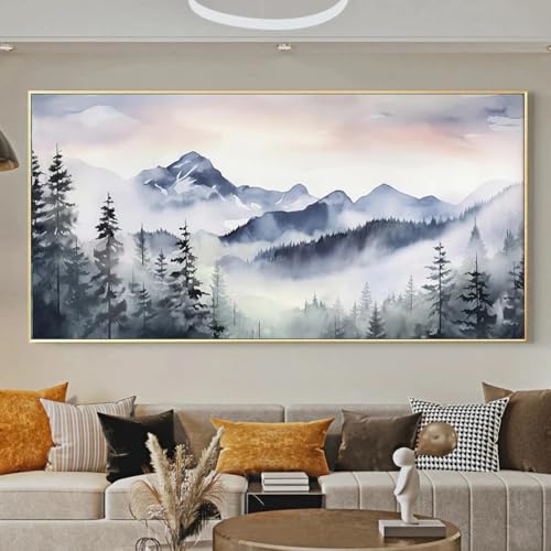 Peinture pour salon grand format toile nature sans cadre