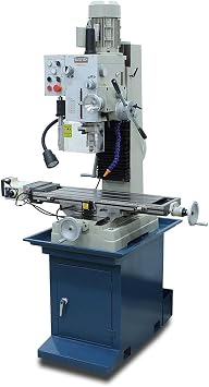 Baileigh Industrial - VMD-931G; 110V Gear Driven Mill and Drill, Includes Stand, Coolant System, Work Light, Power X, and R8 Spindle 1020693