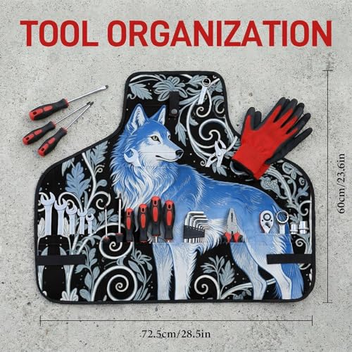 Delantal de trabajo Blue Wolf con 8 bolsillos ajustable miniatura 2