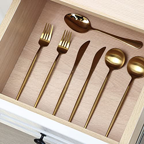 Bakhuk Shelf Liner For Kitchen Cabinets, 4 Rolls Of 17.5 Inches X 25 Ft, Non Adhesive Cabinet Liner, Double Sided Non-Slip Drawer Liner, Clear Ribbed Washable Refrigerator Mats For Pantry Cabinet #TOP4