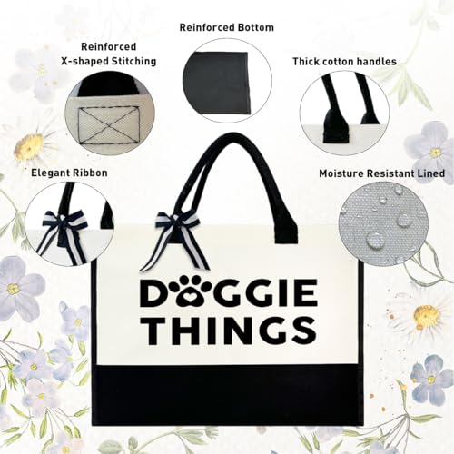 Bolsa tote para amantes de perros, tamaño único miniatura 4