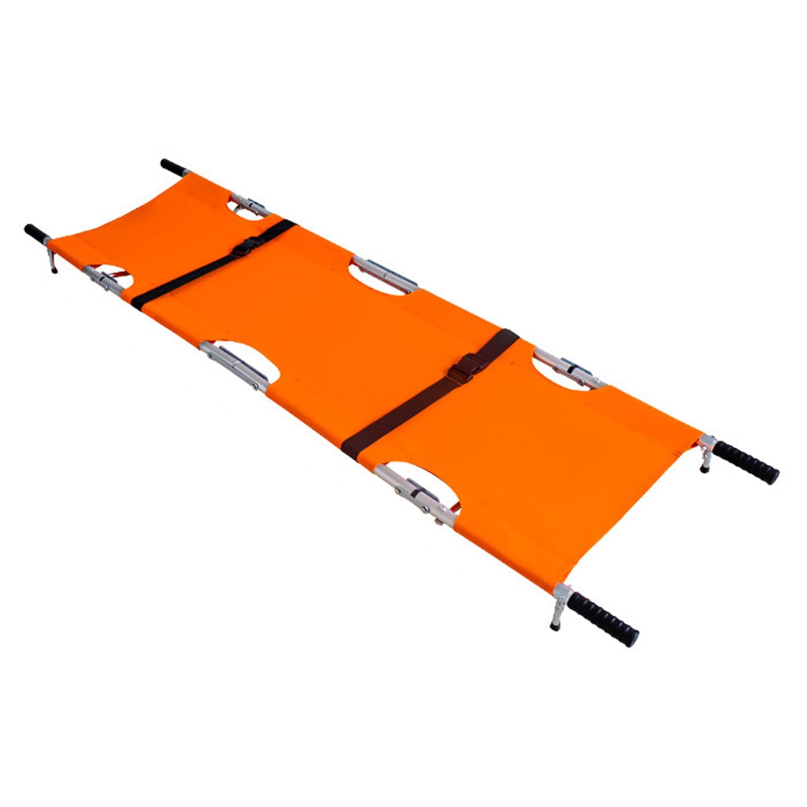 SWENEEN Stainless Steel Portable Foldable Stretcher,Rescue Ambulance Stretcher,Rescue Essentials,With 4 Brackets,350 Lb Capacity,For Patient Transfer In Hospitals,Firefighting,S,Orange